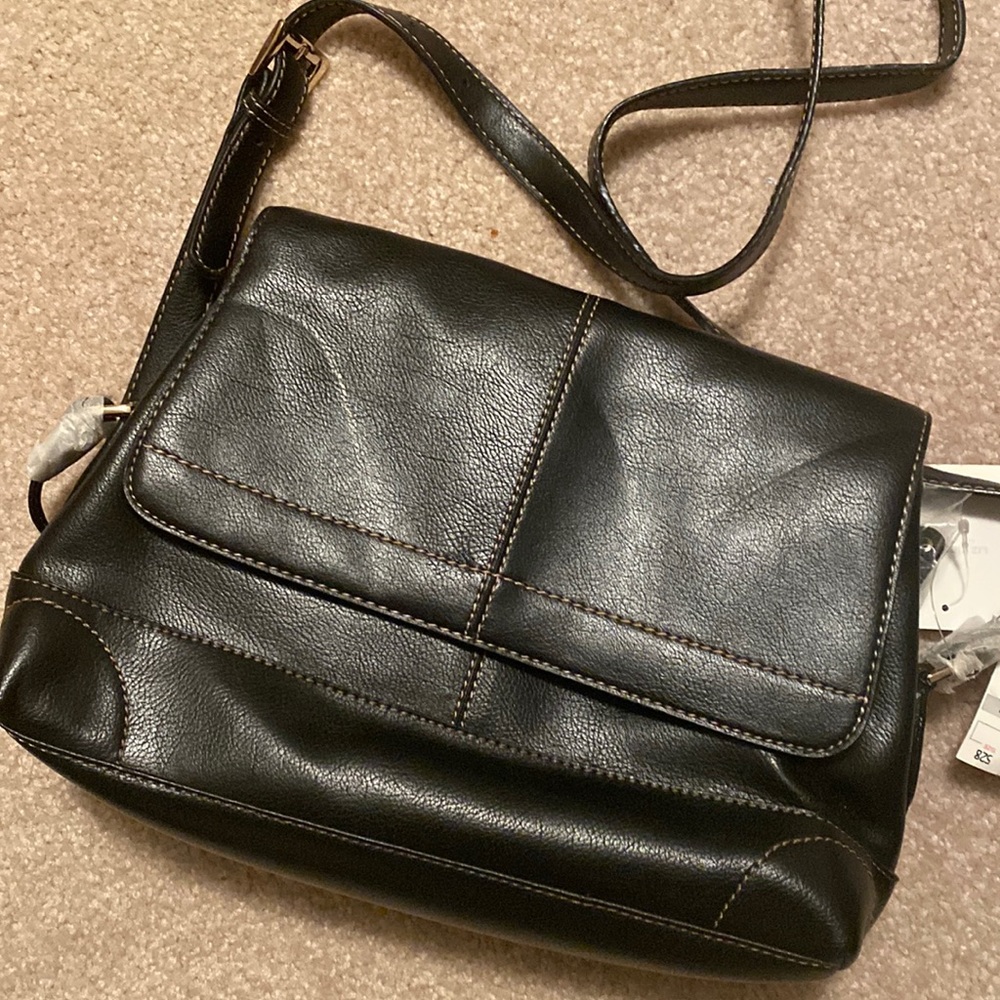 NWT Vintage Claiborne Black Bag Handbag Purse